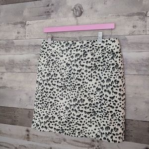 Loft Animal Print Skirt